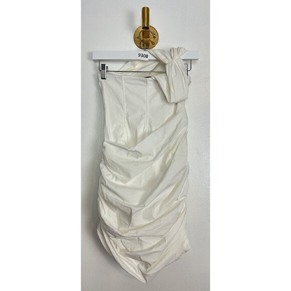 HOUSE OF CB Clementine Cut Out Mini Dress in White Size X-Small - Picture 12 of 16